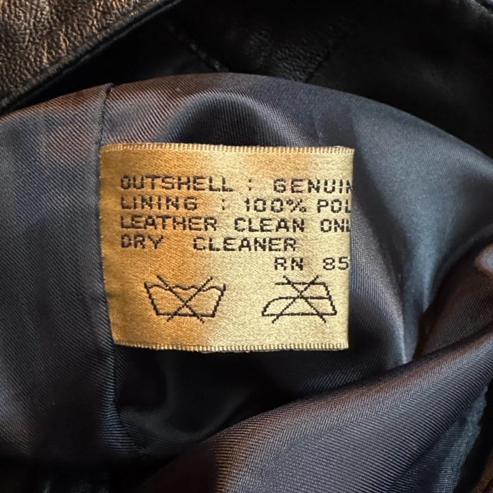 Stunning Rem Garson DARK BROWN Genuine Leather Pants NWOT Vintage?